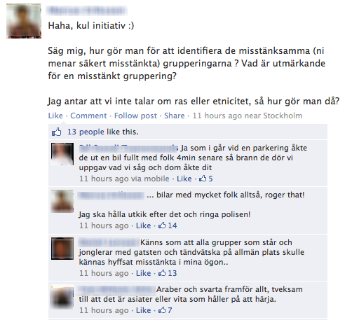 Upplopp,  SDL, Stockholm, Rågsved, Swedish Defence League